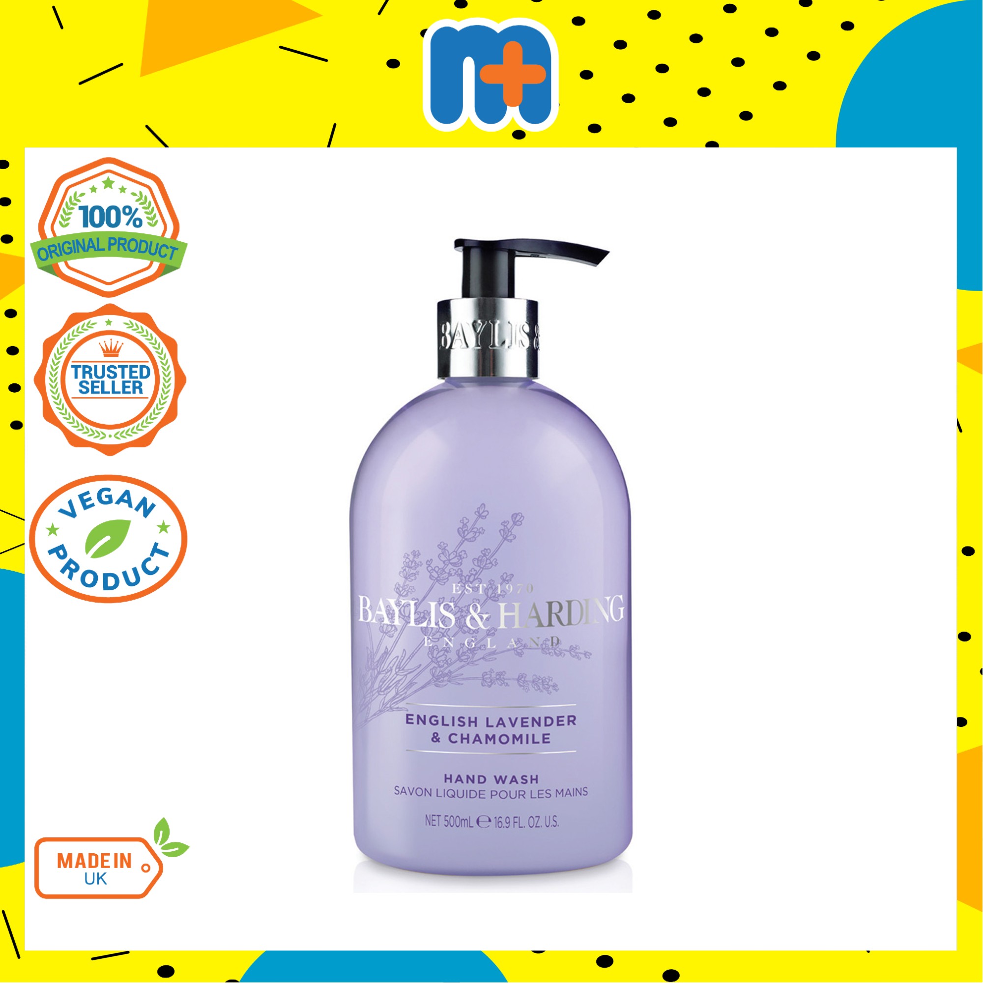 BAYLIS & HARDING ENGLISH LAVENDER & CHAMOMILE 500ML HAND WASH